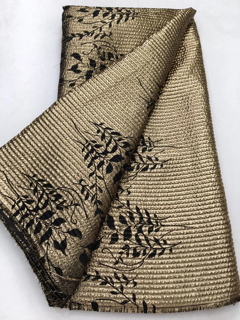 High Quality Nigerian Damask Brocade Lace Fabric For Bride