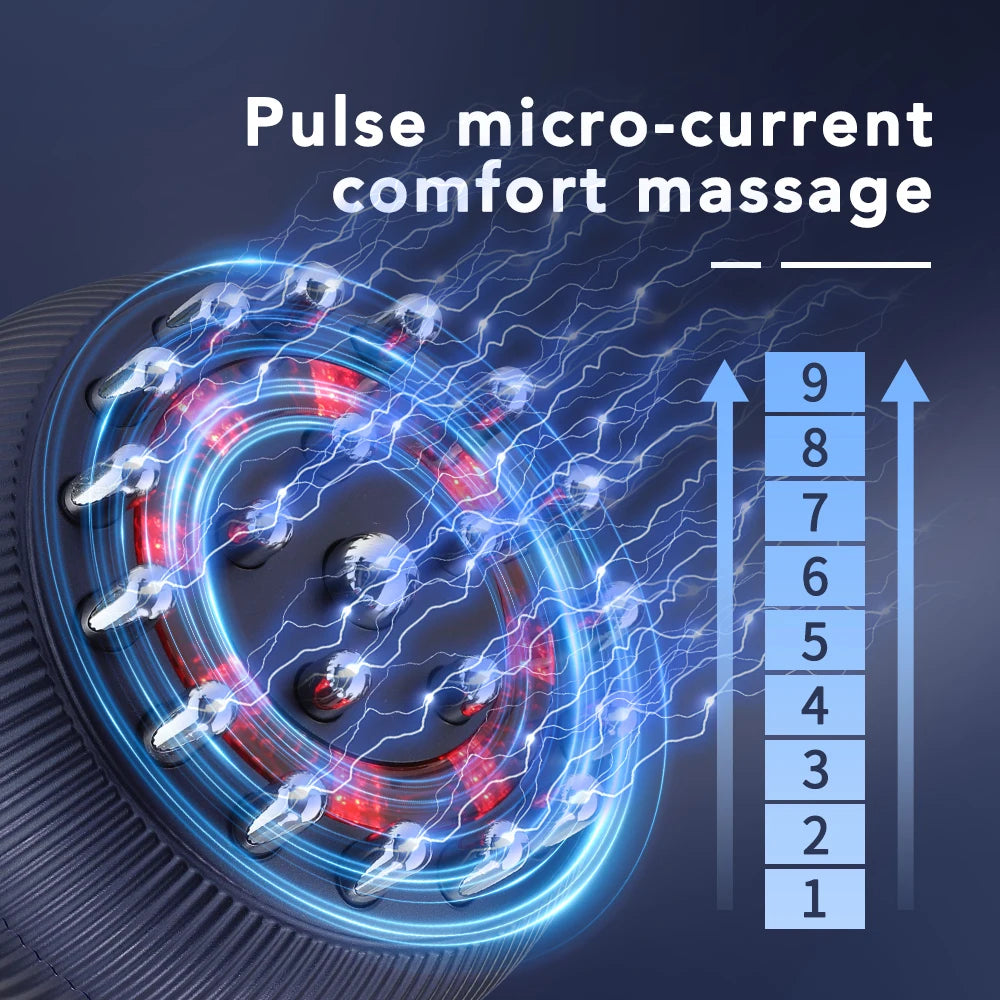 Hailicare Wireless Electric Heated Meridian Brush Massage For Lymphatic Drainage