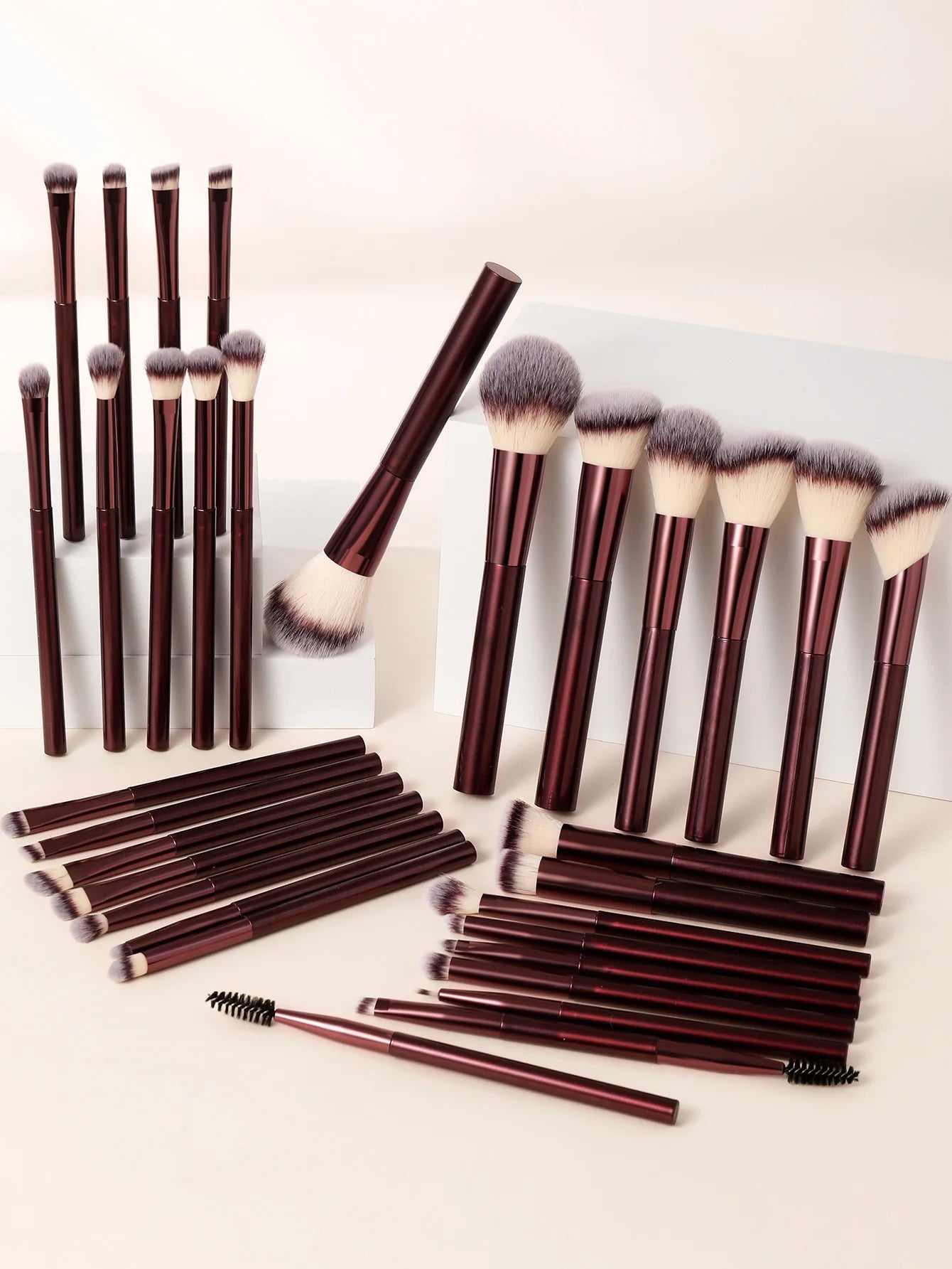 32PCS Makeup Brush Sets Premium Synthetic Hair Eyeshadow Blending Brush Sets Cosmetics Tools