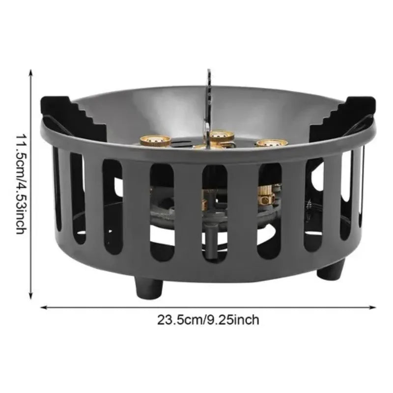 Portable Camping Stove With 3 Adapters 72000 BTU Windproof Electronic Ignition