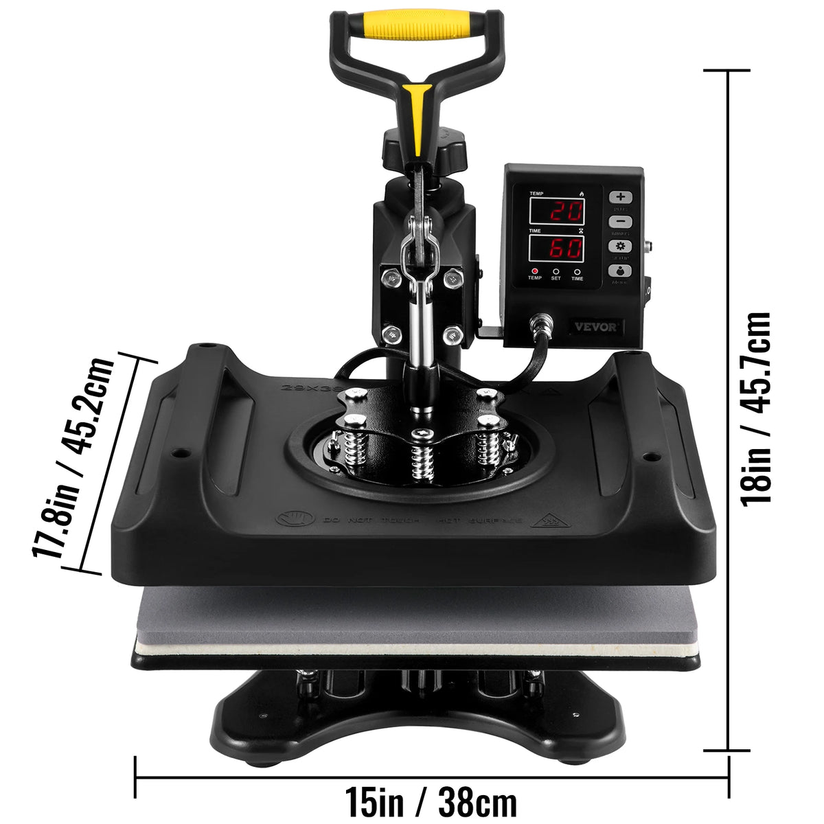 SucceBuy 8-in-1 Rotating Heat Press for Shirts Mugs Caps Plates