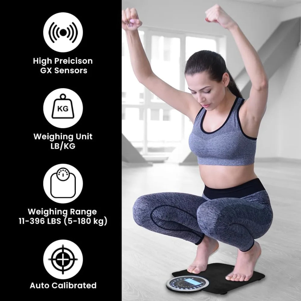 EILISON Highly Advance 2-in-1 Digital & Analog Weighing Scale for Body Weight-400lbs, 4 High Precison GX Sensor Accurate
