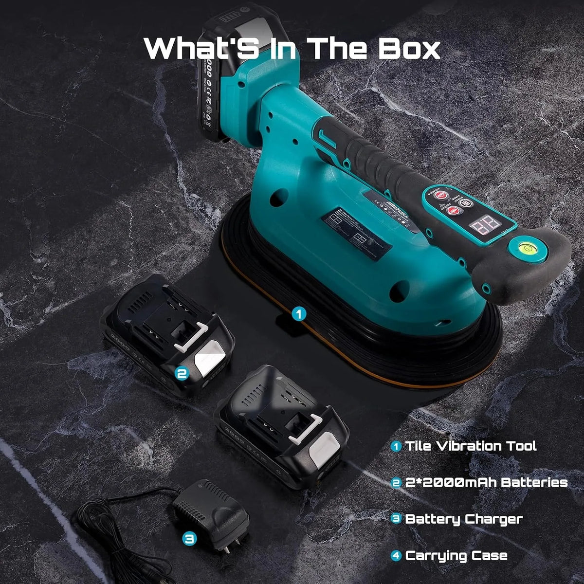 SeeSii Cordless Tile Vibration Leveling Machine With Suction Plate