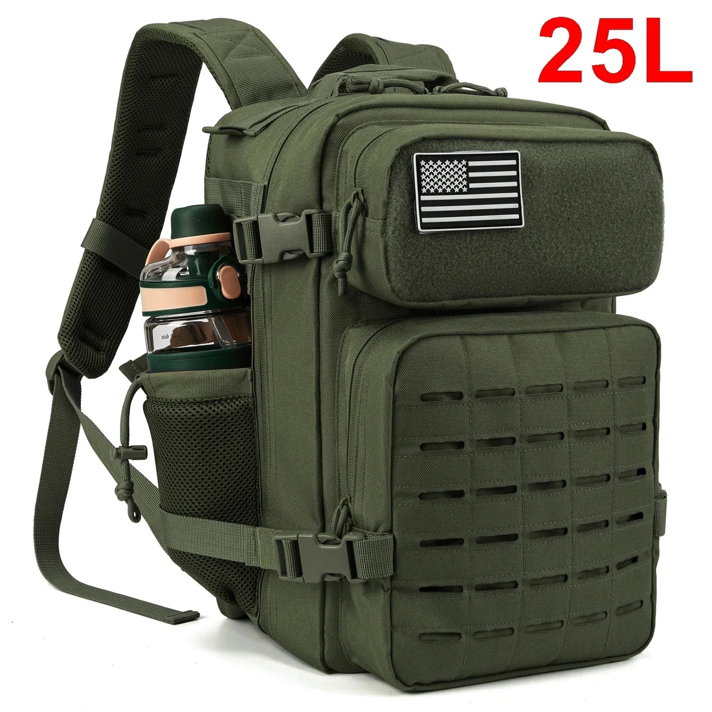 ReFire Gear Tactical Backpack For Outdoors With Water Bottle Holder