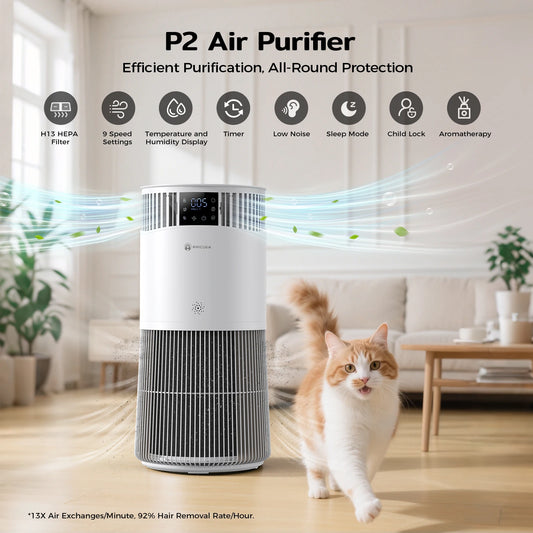 P2 Air Purifier For Pet Allergies CADR 450 Odor Neutralization