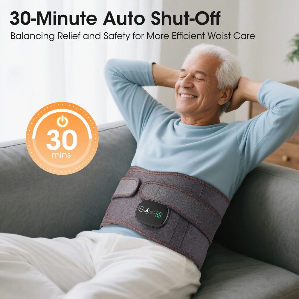 Hailicare Electric Heating Waist Massager Belt With Vibration