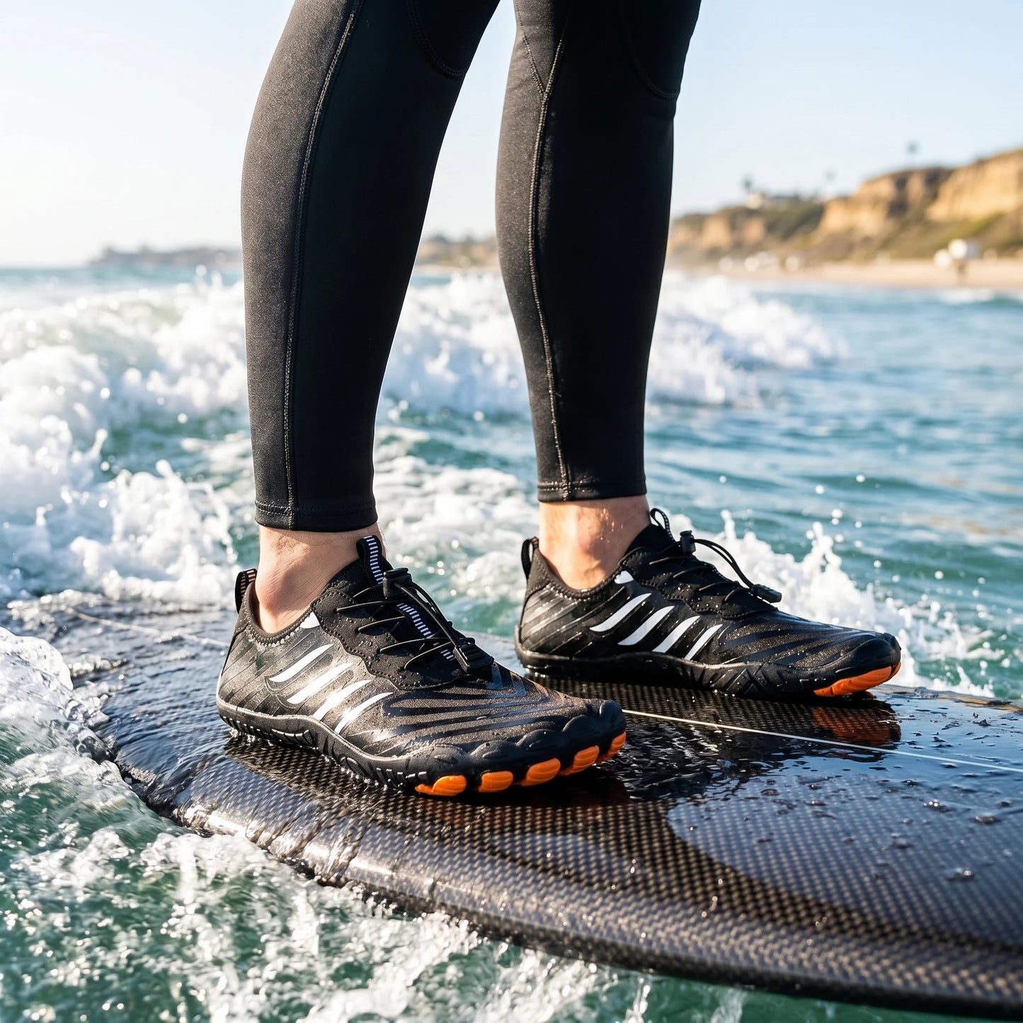 Quick-Dry Water Shoes For Men Barefoot Outdoor Aqua Shoes Lightweight Wading Beach Swimming Fitness Cycling Breathable Sneakers