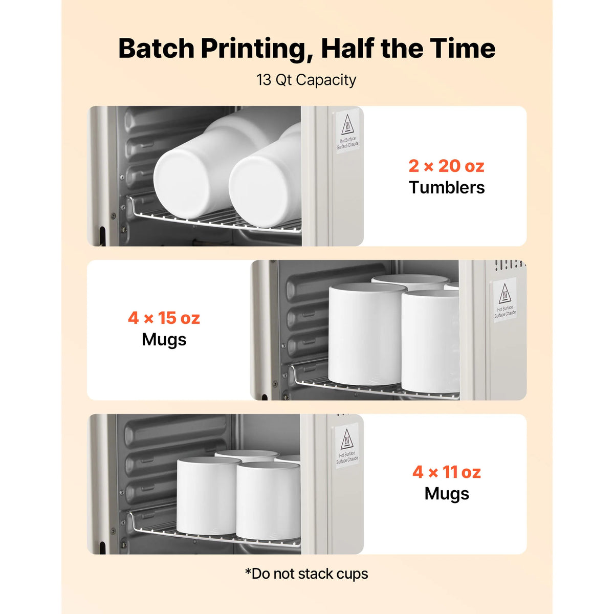 SucceBuy Sublimation Oven Machine for Tumblers Mugs and Bottles