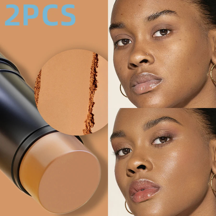 2pcs Face Foudation Concealer Stick Long Lasting Dark Circles Corrector Contour Concearler Pen Korean Makeup for Women Face Cosmetic
