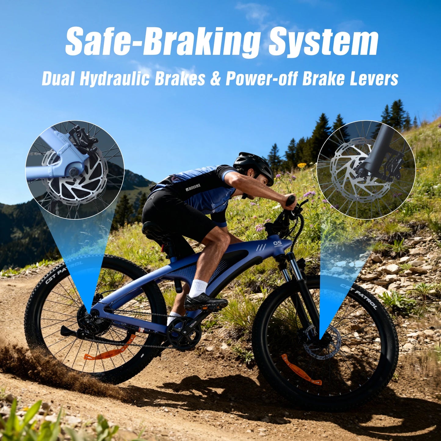 HX Q5 Ebikes 2000W Adults Electric Bike Bicycle 2000W 48V 20AH 27.5 Inch Off-Road Tire Electric E Bikes Mountain Ebike