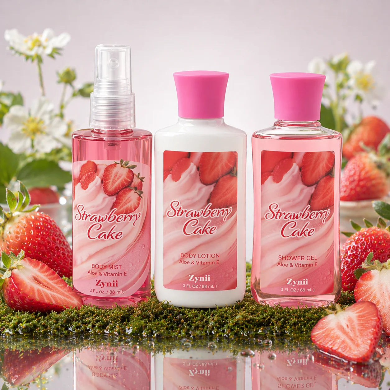 Mother’s Day Gift Set – Travel Bath & Body Kit (88ml Shower Gel, 88ml Body Lotion, 88ml Body Mist) Luxurious Foam, Fresh Deodori