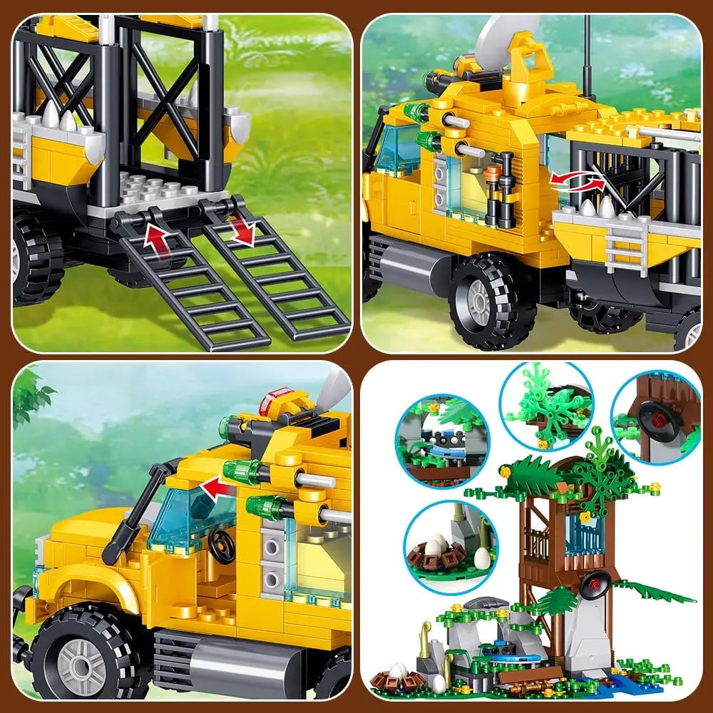 Dinosaurs Building Blocks Set, Dinosaur Toys ,Dinosaur Park World, Birthday Gifts for Boys and Girls (546 Pcs)