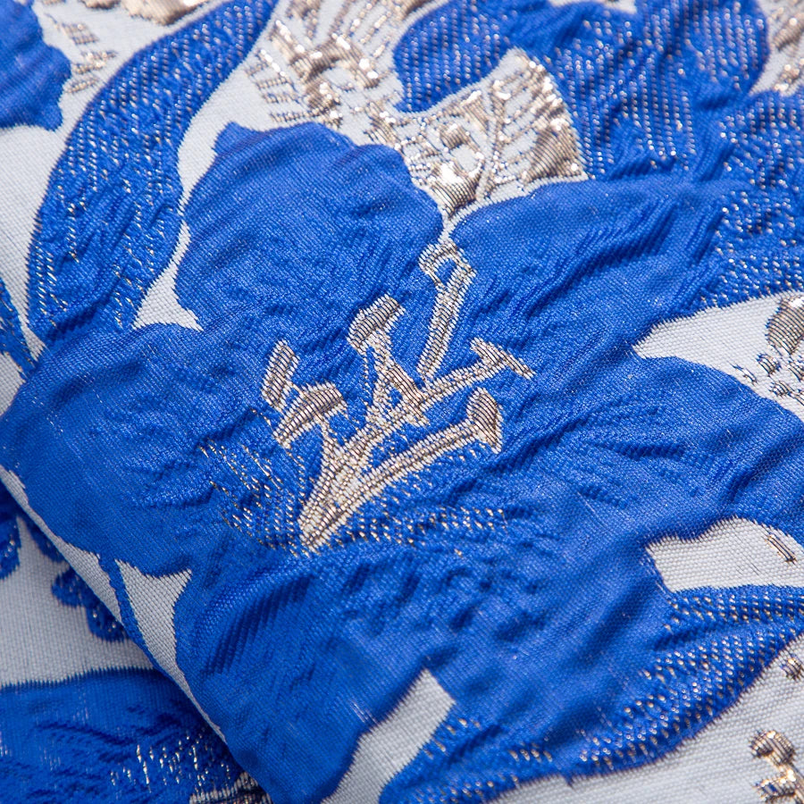 Zhenguiru Navy Blue African Brocade Lace Fabric