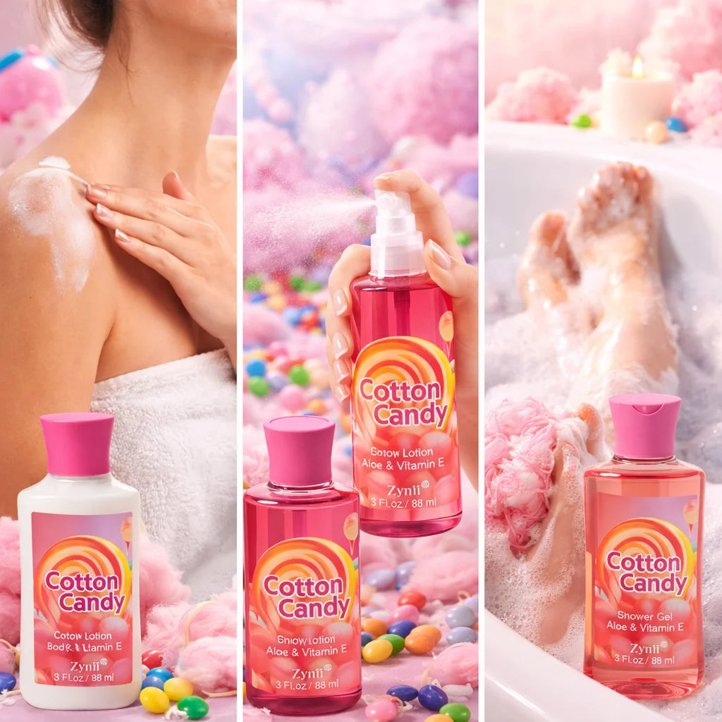 Mother’s Day Gift Set – Travel Bath & Body Kit (88ml Shower Gel, 88ml Body Lotion, 88ml Body Mist) Luxurious Foam, Fresh Deodori