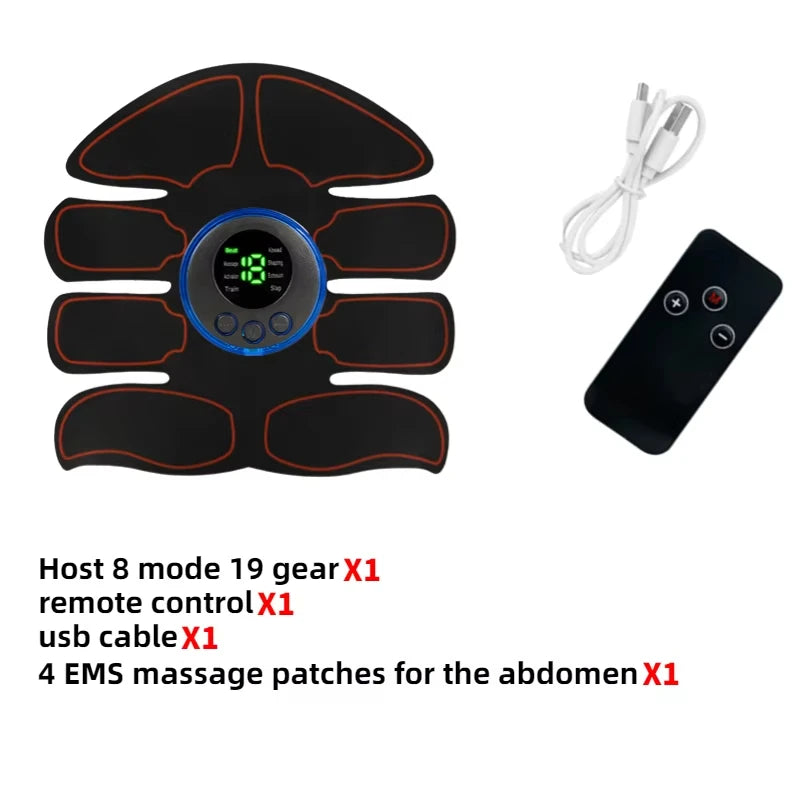 Electric Muscle Stimulator EMS Wireless Buttocks Hip Trainer Abdominal Abs
