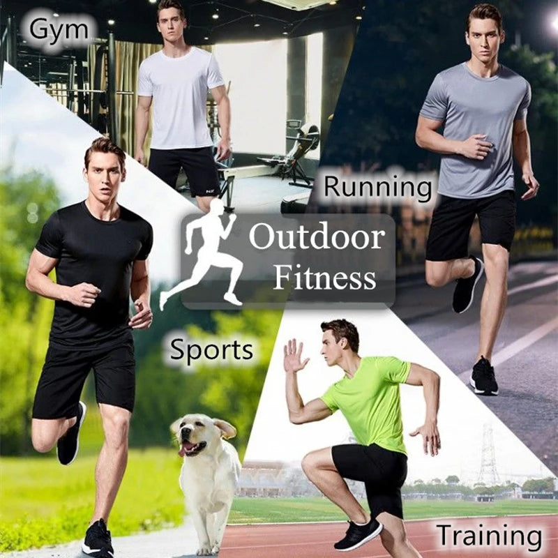 GenDaway Mens Quick Dry Short Sleeve Gym T Shirt Top
