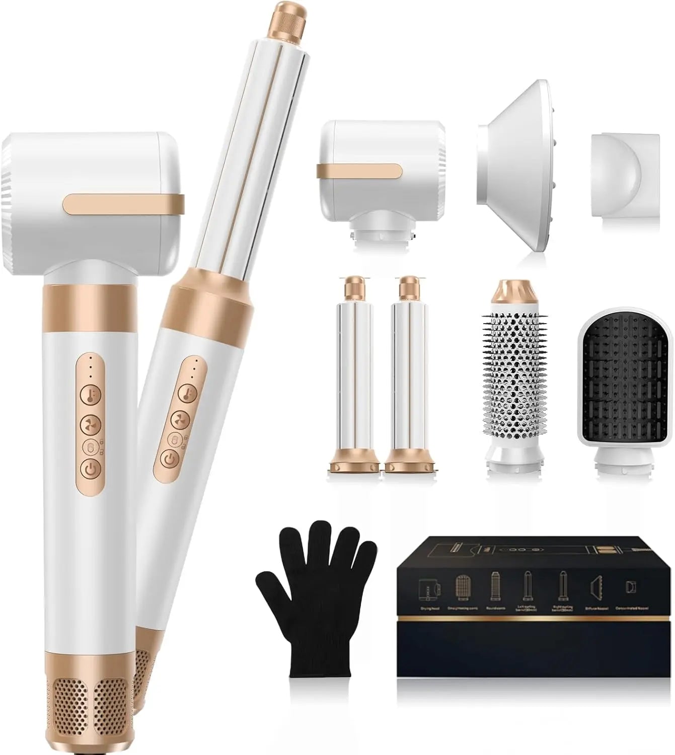HAOYUNMA 7 In 1 Hair Dryer Brush Ionic Styler Professional